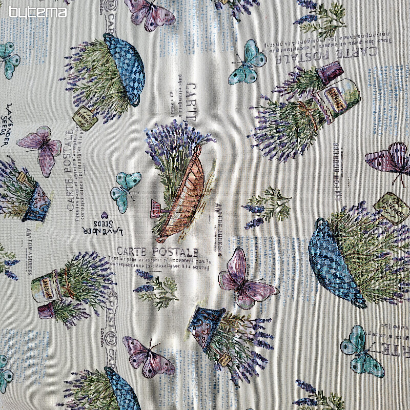 Tapestry fabric LAVANDER GARDEN 2