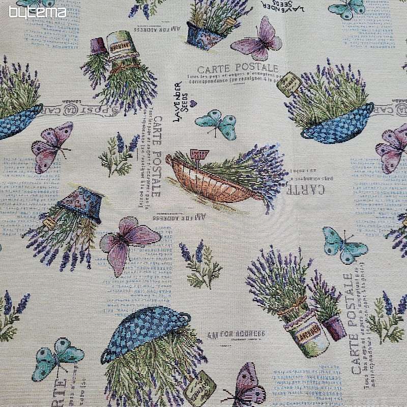 Tapestry fabric LAVANDER GARDEN 2