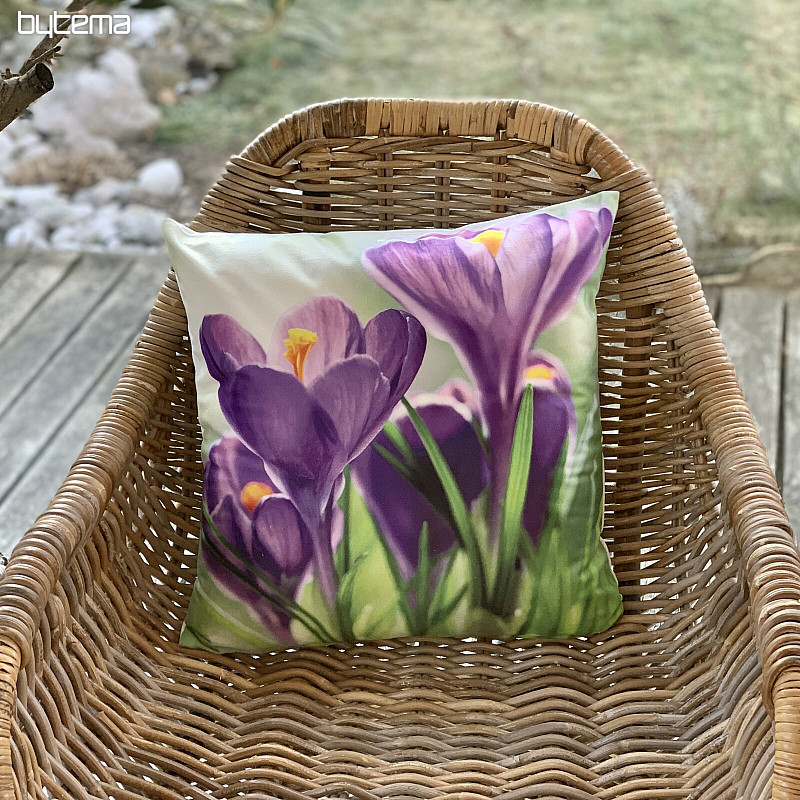 Decorative cushion cover CROCUSES