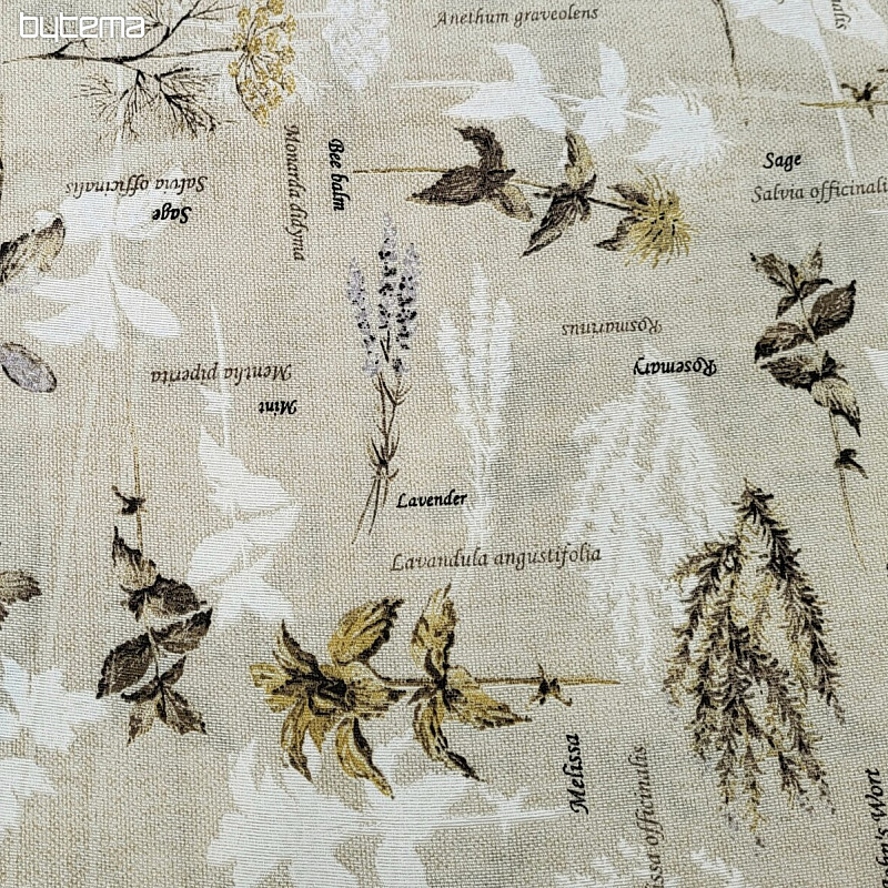 Decorative fabric BOTANICO brown