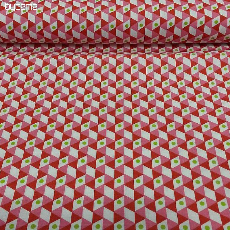 Cotton fabric NOHO red