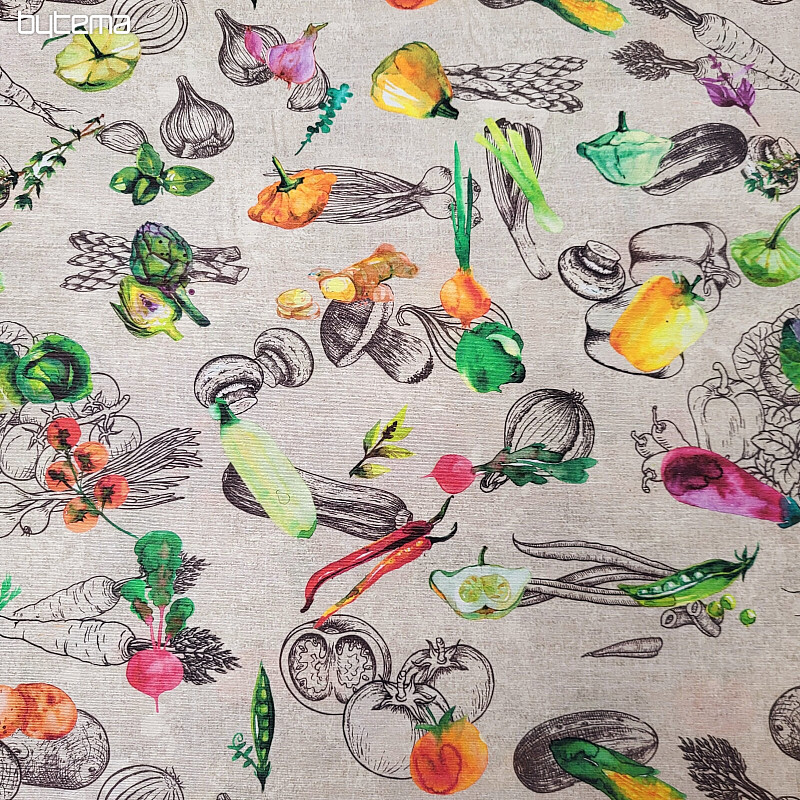 Decorative fabric VEGETABLES