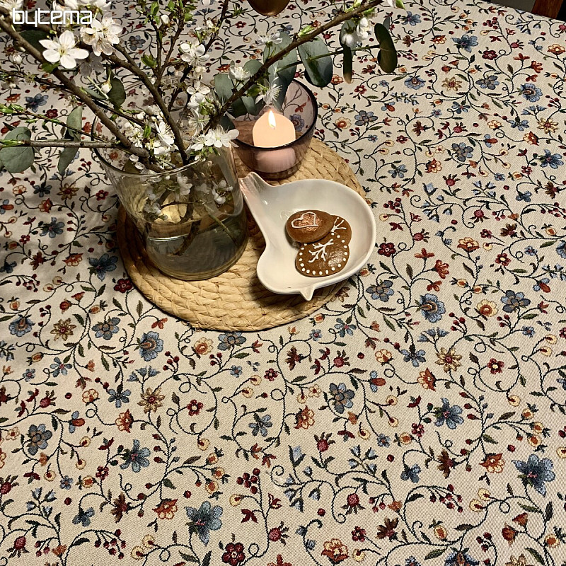 Tapestry tablecloth flowers JURKOVIČ - SMALL FLOWERS