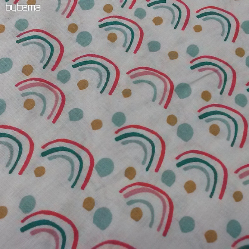 Cotton fabric RAINBOW