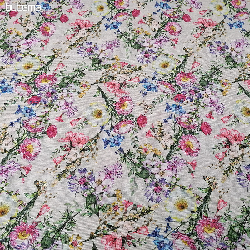 Decorative fabric SUMMER FLOWERS