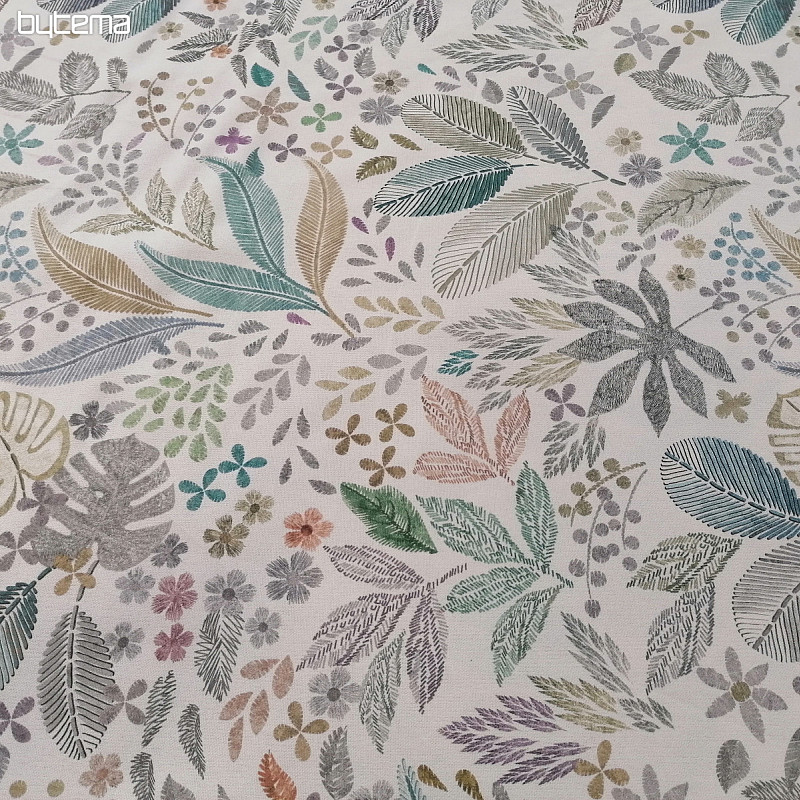 Decorative fabric LEAF MELIA green