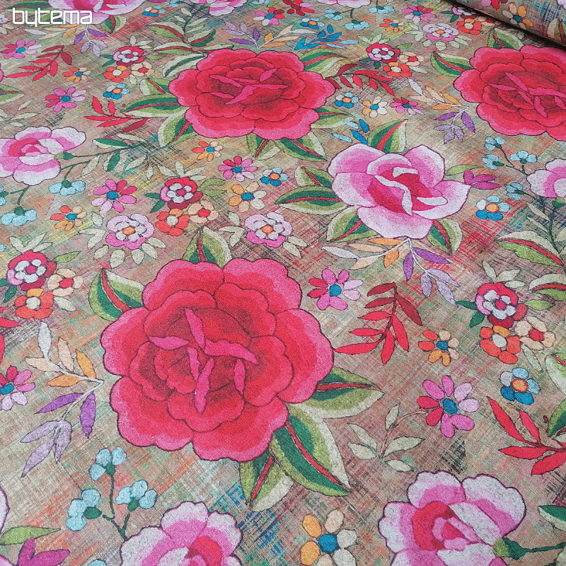 Decorative fabric Flowers Manila 280 cm