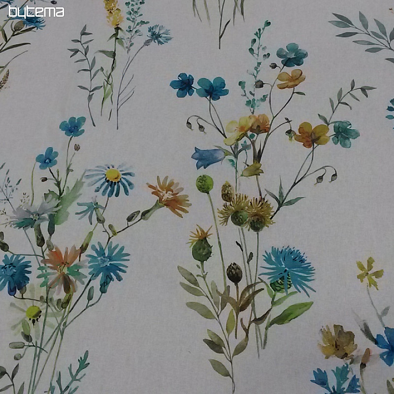 Decorative fabric Summer meadow blue