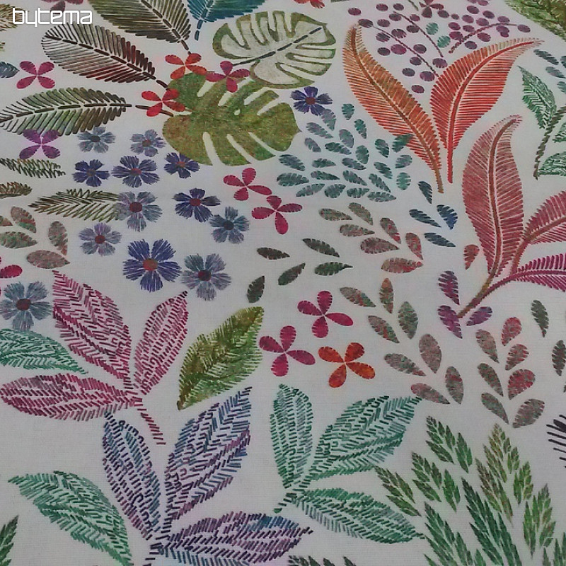 Decorative fabric Leaves MELIA