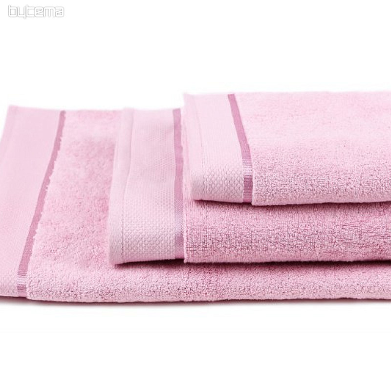 Towel and bath towel MICRO pink