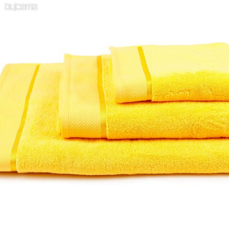 Towel and bath towel MICRO yellow