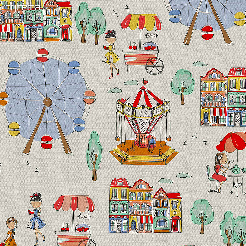 Decorative fabric SUMMER digital print