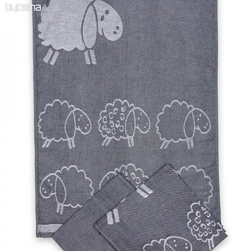 Towels SHEEP dark grey 3pcs