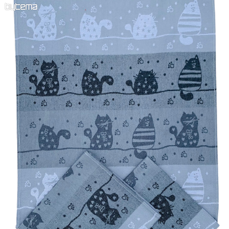 Cat towels on the roof 50x70cm 3pcs