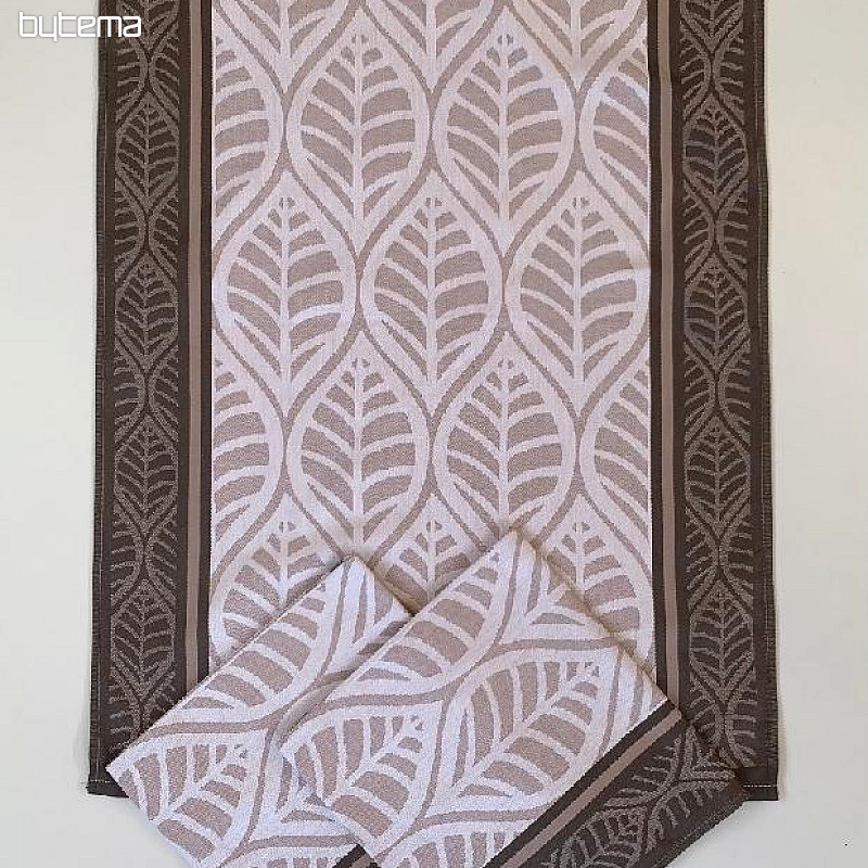 Towels LEAVES BROWN 3 pcs