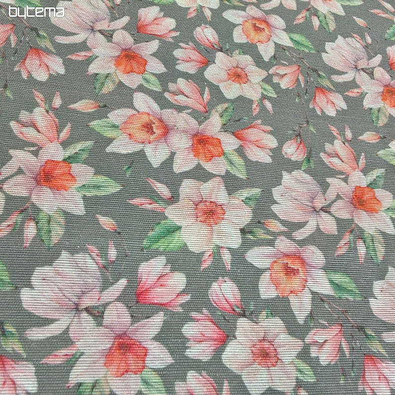 Decorative fabric CESIRA flowers