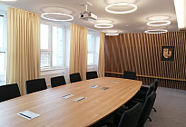 Curtains in the meeting room of the Kopřivnice Municipal Office