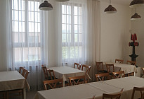 Drapes, curtains and tablecloths for the Worker's House in Odary