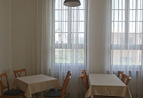 Drapes, curtains and tablecloths for the Worker's House in Odary