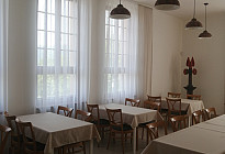 Drapes, curtains and tablecloths for the Worker's House in Odary