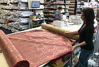 Decorative fabrics in the castle style