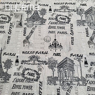 Decorative fabric EIFFEL TOWER