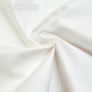 SOLITUDE SATIN White cotton fabric