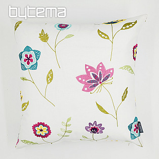 Embroidered pillow cover RICHMOND white