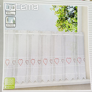 Ready-made curtain GERSTER white - HEART