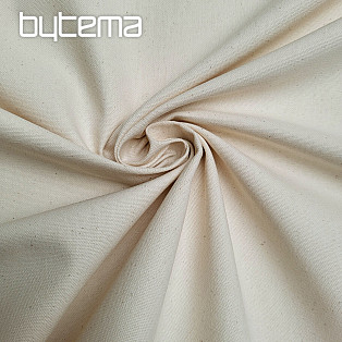 Cotton fabric UNI SMETANA coarse cotton 220g