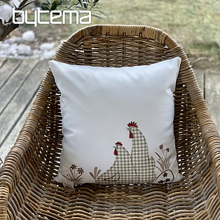 Embroidered Easter cover HENS check