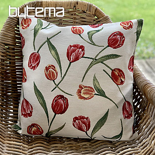 Tapestry cushion cover TULIPS III large pattern