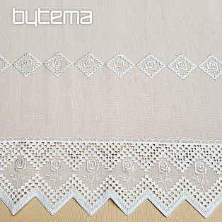 Finished curtain WHITE ROSE