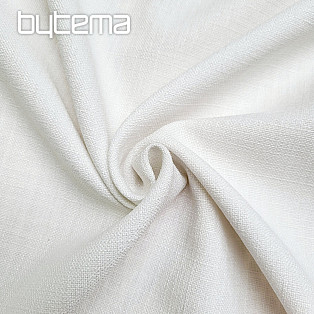 One-color designer decorative fabric GERSTER 7650 WHITE 02