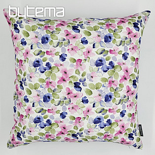 Decorative cushion cover SMALL PINK BLUE FLOWERS