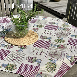 Tapestry tablecloth and shawl FLOWERS FROM PROVENCE