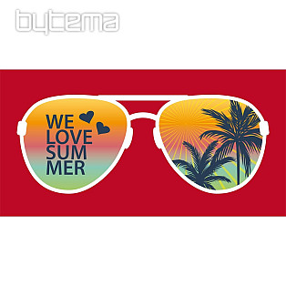 SUNGLASSES beach towel