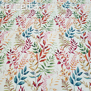 Decorative fabric MARACAIBO colorful leaves