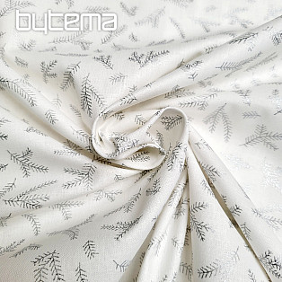 Cotton fabric SILVER Twigs