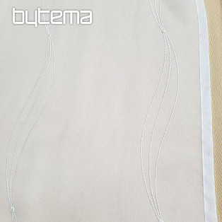 Finished embroidered curtain GERSTER cream