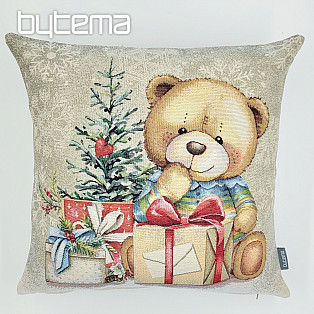 Christmas tapestry TEDDY BEAR WITH GIFTS