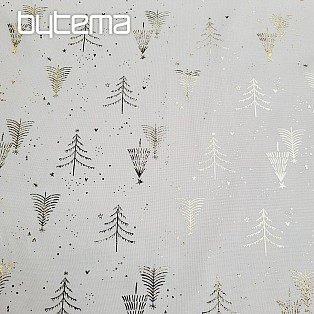 Cotton CANVAS fabric GOLDEN TREES