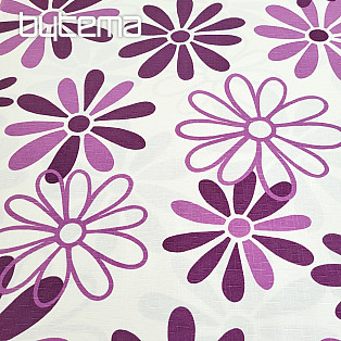 Decorative fabric PURPLE FLOWERS