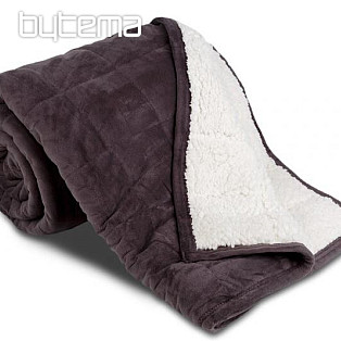 Microfiber blanket EXTRA SOFT sheep stitch ANTHRACITE