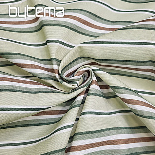 Decorative fabric GREEN STRIPES