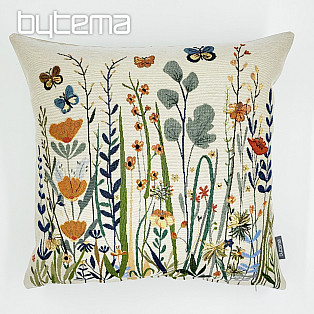 Tapestry cushion cover WILD MEADOW beige