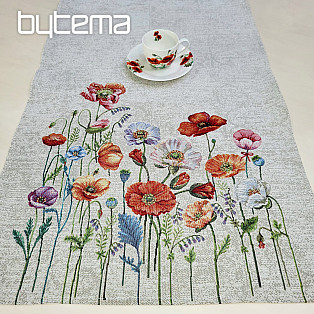 Tapestry tablecloth and scarf POPPY ROMANCE