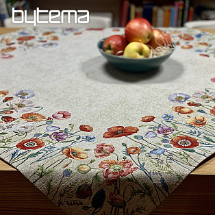 Tapestry tablecloth and scarf POPPY ROMANCE