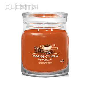 candle YC scent CINNAMON STICK GLASS MEDIUM 2 wicks