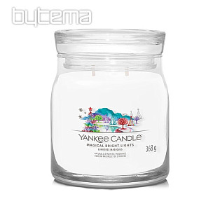 candle YC scent MAGICAL BRIGHT LIGHTS GLASS MEDIUM 2 wicks